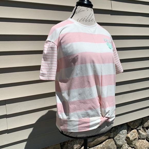 HER universe disney the little mermaid 30th anniversary striped twist front top - Picture 3 of 15